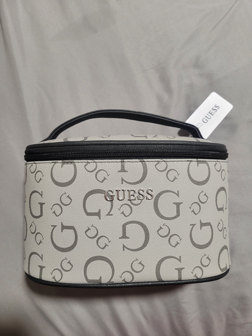 GUESS Gray Cosmetic Travel Case